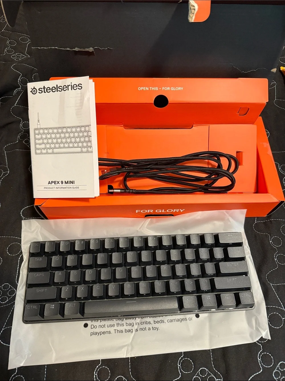 SteelSeries Apex 9 Mini RGB Mechanical Gaming Keyboard - Black/Multicolor